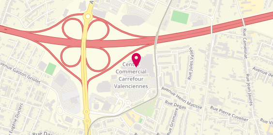 Plan de Actu'OR, Centre Commercial Carrefour avenue Henri Matisse, 59300 Aulnoy-lez-Valenciennes