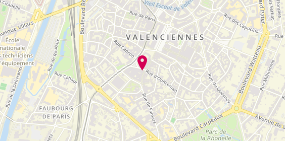 Plan de Hourdeaux Boutique, 34 Rue de Famars, 59300 Valenciennes