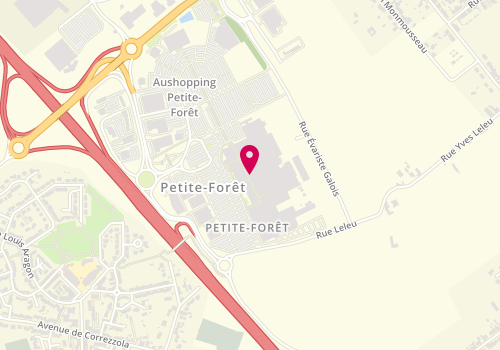 Plan de Marc Orian, Centre Commercial Auchan
Route Nationale 45, 59494 Petite-Forêt