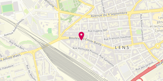 Plan de Bijouterie Roussel, 43 Boulevard Emile Basly, 62300 Lens
