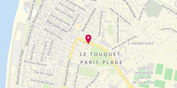 Plan de Danie Hoo, 44 avenue Saint-Jean, 62520 Le Touquet-Paris-Plage