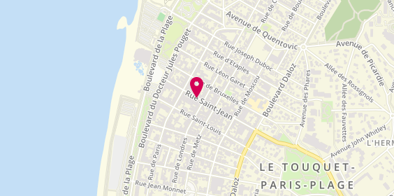 Plan de Bijouterie Eric Dupont, 26 Rue Saint-Jean, 62520 Le Touquet-Paris-Plage