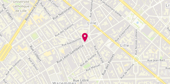 Plan de Bijouterie LOMBART, 170 Rue Léon Gambetta, 59000 Lille
