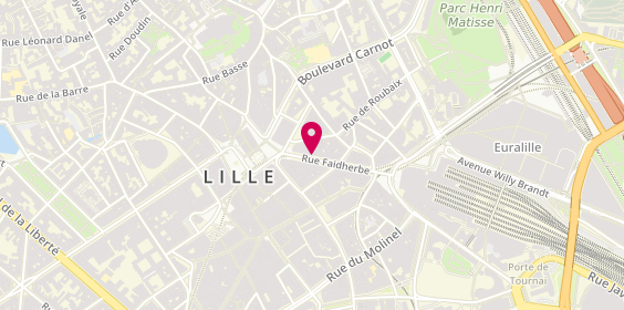 Plan de Maison Silène, 17-21 Rue Faidherbe, 59000 Lille