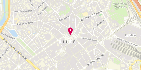 Plan de Bijouterie Laudate - Lille, 5 Rue des 7 Agaches, 59800 Lille